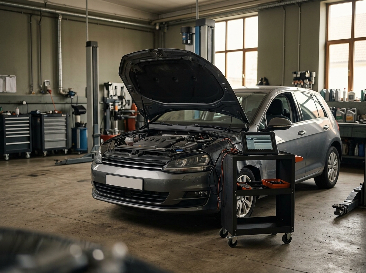 Fahrzeugdiagnose in der Werkstatt